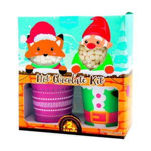 Volpe e Gnomo kit cioccolata e marshmallows