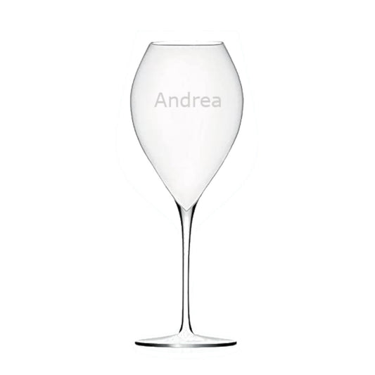 Calice da vino personalizzato bollicine