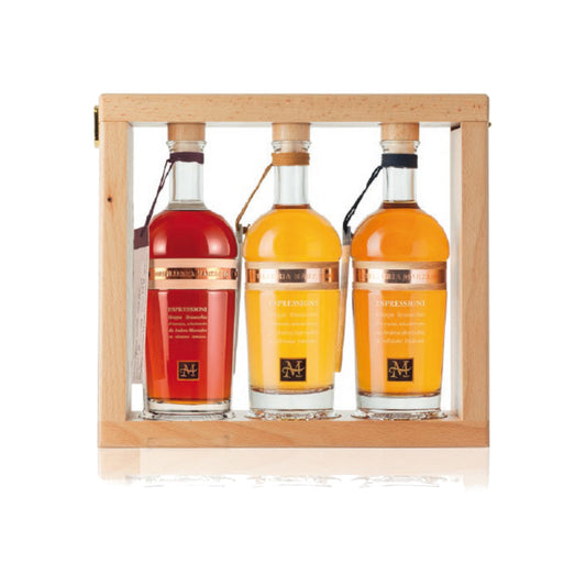 Espressioni in astuccio di legno 3 bottiglie da 35cl