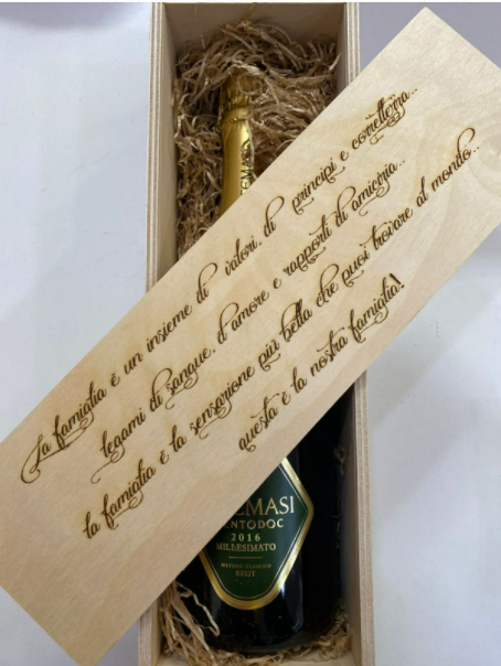 Cassetta Porta Vino Personalizzabile - 1 posto